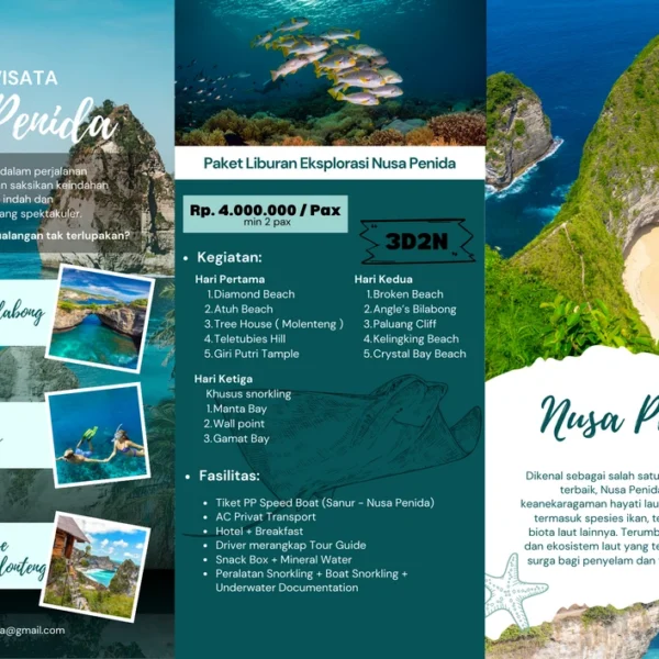 Paket Eksplorasi Nusa Penida (3D2N)