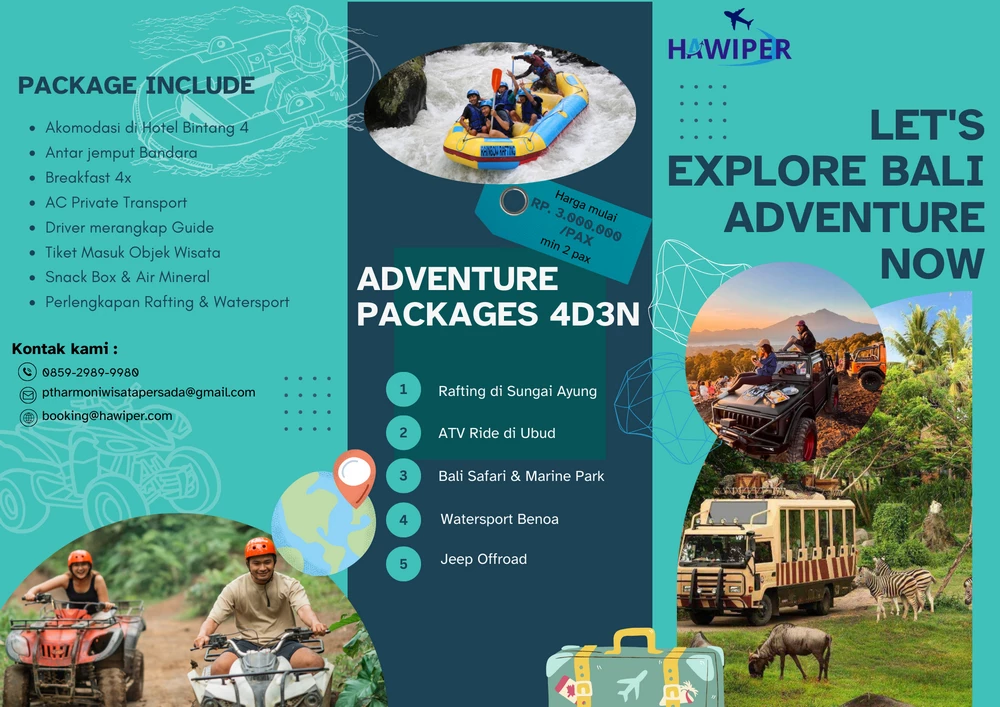Bali Adventure Packages 4D3D