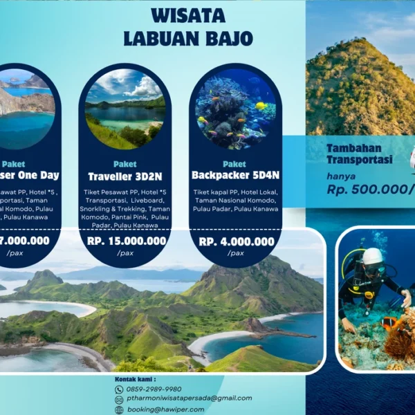 Wisata Labuan Bajo Paket Traveller 3D2N